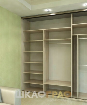 Комбинированный шкаф-купе с зеркалом №91 4