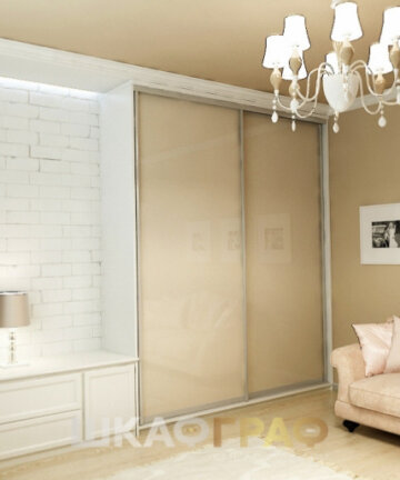 Глянцевый шкаф-купе в гостиную в Минске №92 5