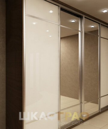 Комбинированный шкаф-купе с зеркалом №65 5