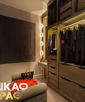 Гардеробная в стиле модерн