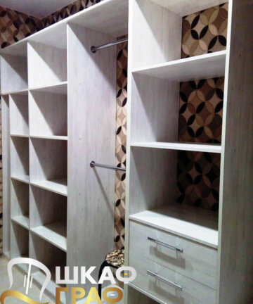 Гардеробная серого цвета №27 7