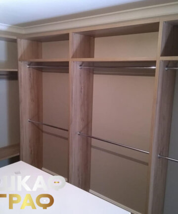 Гардеробная под цвет дерева №66 6
