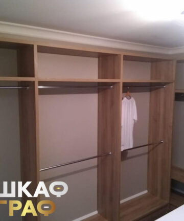 Гардеробная под цвет дерева №66 9