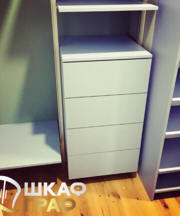 Гардеробная в стиле минимализм №42 6