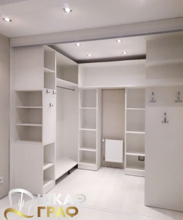 Гардеробная белоснежная Graf № 101