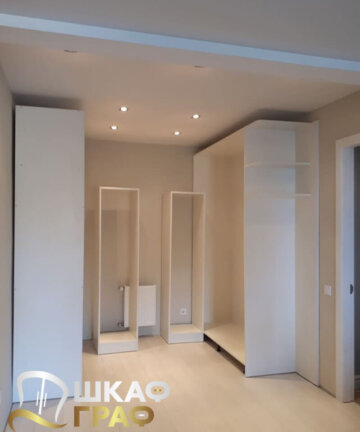 Гардеробная белоснежная Graf № 101