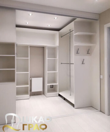 Гардеробная белоснежная Graf № 101