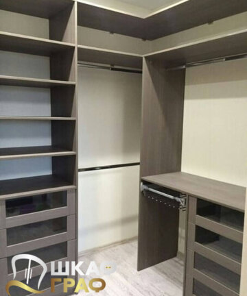 Гардеробная угловая открытая Graf № 90