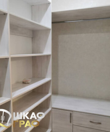 Гардеробная встроенная в классическом стиле Graf № 95