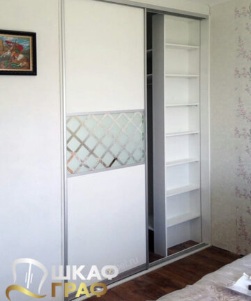 Гардеробная встроенная с раздвижными дверьми Graf № 97