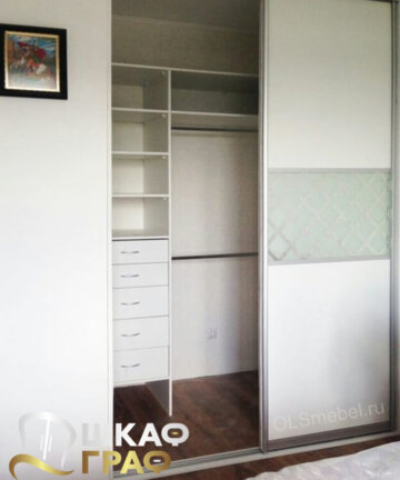 Гардеробная встроенная с раздвижными дверьми Graf № 97