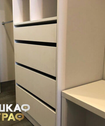 Гардеробная матовая без ручек Graf № 104