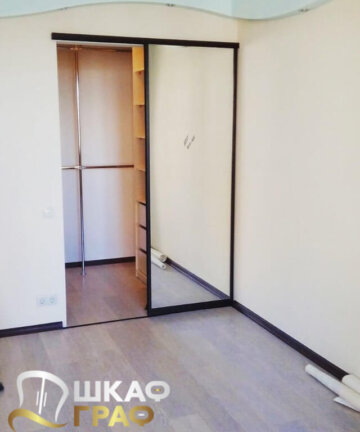 Гардеробная чернаяс зеркалом Graf № 127