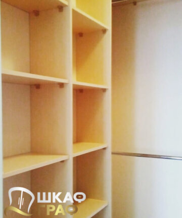 Гардеробная чернаяс зеркалом Graf № 127