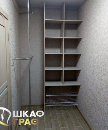 Гардеробная под дерево с зеркалом Graf № 130