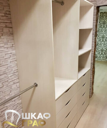 Гардеробная светлая в стиле минимализма Graf № 131