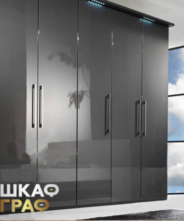 Распашной шкаф в стилей хай-тек № 6