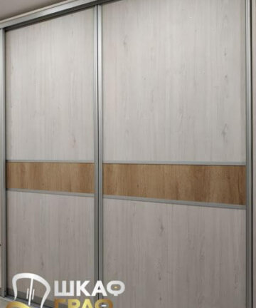 Шкаф-купе встроенный широкий в прихожую №266