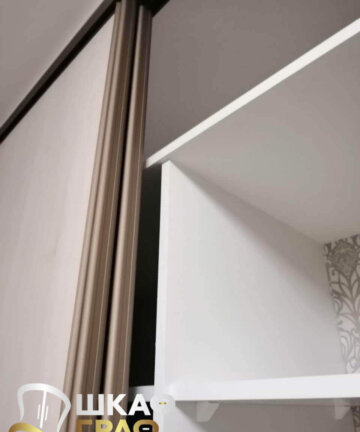 Шкаф-купе с отделкой лакобелем № M-39