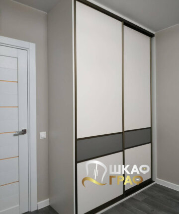 Шкаф-купе в двух тонах № M-56