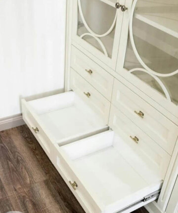 Мебель для интерьера гостиной из ЛДСП и стекла №G4 12