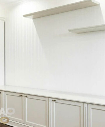 Мебель для интерьера гостиной из ЛДСП и стекла №G4 13