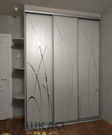 Шкаф-купе с декоративным узором на фасадах №M107 7