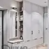 Распашной шкаф с банкеткой