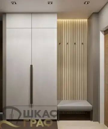 Распашной шкаф с банкеткой